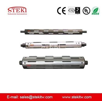 ブラックオキシードコーティング STEKI 2024 3&quot; スライディングタイプ エアシャフト アルミ体 30mm 方形端 L1 1600mm L3 1920